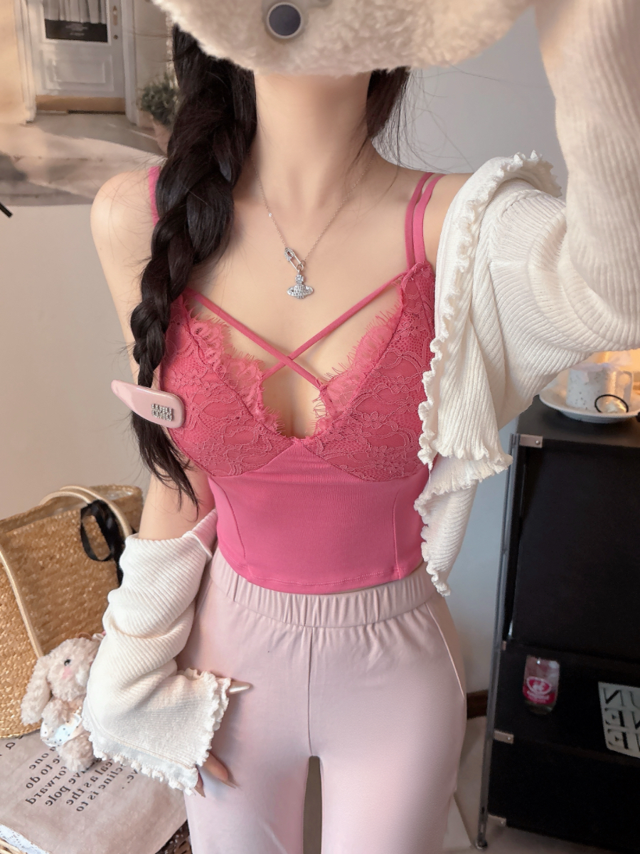 Sexy Lace Cross Strap Vest Wom – Crossfit Vest recenzja i cena