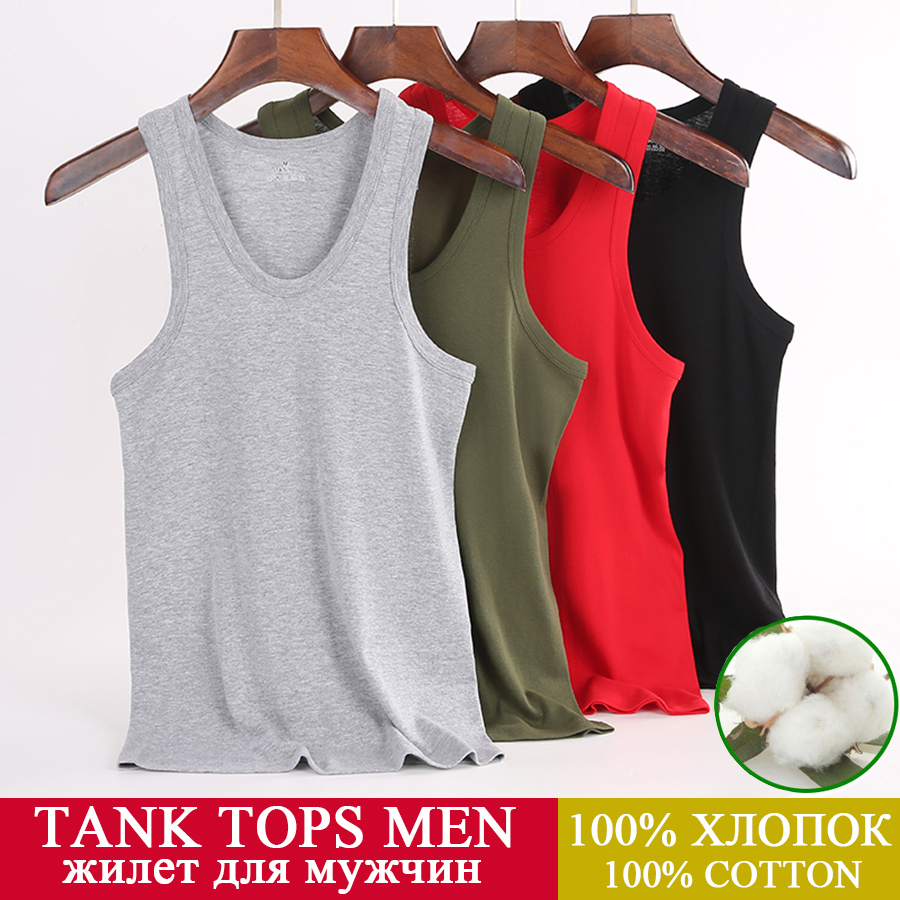 Tank Tops Men 100% Cotton Runn – Crossfit Vest recenzja i cena