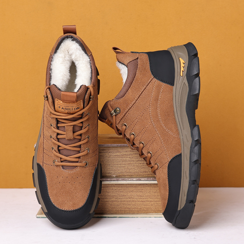 Men Winter Leather Shoes Warm  – Crossfit Outdoor recenzja i cena