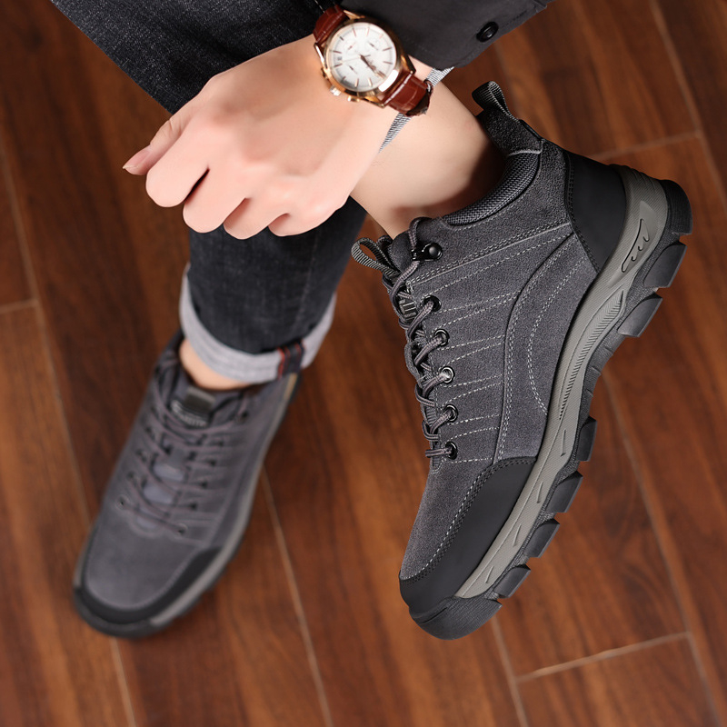 Men Winter Leather Shoes Warm  – Crossfit Outdoor recenzja i cena