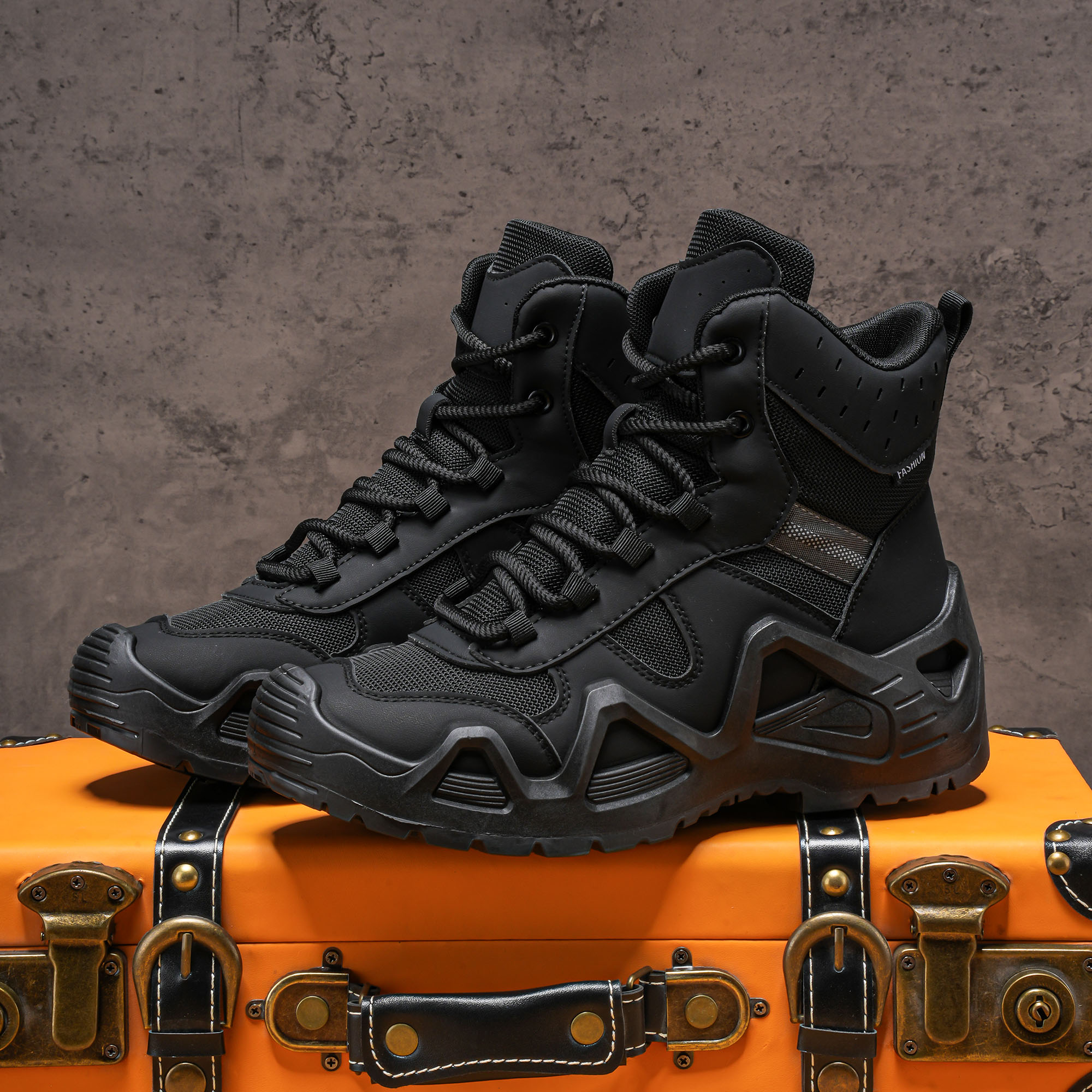 Men's high top boots, hiking b – Crossfit Outdoor recenzja i cena