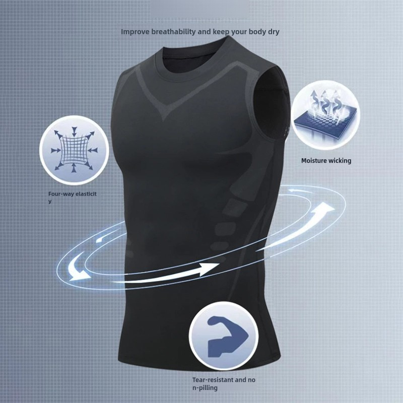 Mans Compression Tank Top Men  – Crossfit Vest recenzja i cena