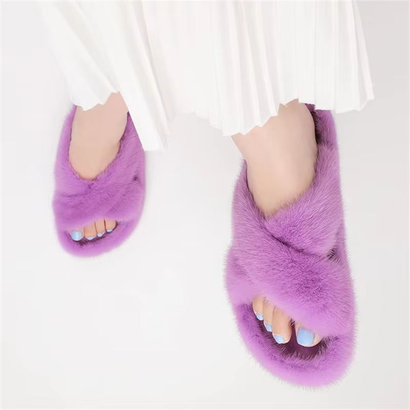 Mink Fur Slippers For Women Sh – Crossfit Outdoor recenzja i cena